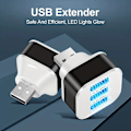 Pikkukuva 2 / 6: Uusi nopea 3-portinen USB-latauskeskus 2.0 Hub-laajennus Työpöytätietokoneen sovitin Uusi