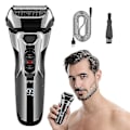 Miniatyrbilde 4 av 4: Braun Series 3 Proskin elektrisk barbermaskin, elektrisk barbermaskin for menn med pop-up presisjonstrimmer, sensitive blader, våt og tørr