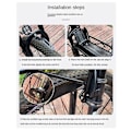 Miniatyrbillede 3 af 5: Cykel Bagagebærer foran Cykelkurv Beslag Mountainbike Bagagebærer foran i Legering Forgaffel Bagagebærer Cykeludstyr_xx