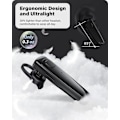 Miniatyrbild 6 av 8: Bluetooth-headset - V5.0 Trådlöst Handsfree Öronpropp med Inbyggd Dubbel Mikrofon Brusreducering, 16 Timmar HD Samtalstid Ultralätt Headset för (Svart)