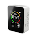 Miniatyrbillede 1 af 6: 3 i 1 CO2 Kuldioxid Detektor CO2 Måler Termohygrometer Fugtighed Intelligent Luftkvalitetsmonitor Luftanalysator til CO2 Digital til Hjemmekontor -