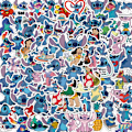 Pikkukuva 2 / 4: Piirretty Lilo ja Stitch Graffiti DIY Vedenkestävät Tarrat 100 kpl