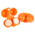 Miniatyrbild 3 av 5: 2 st Äggförvaring för Kök, Vikbar, Portabel Behållare för Utomhusbruk, Orange