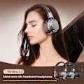 Miniatyrbilde 3 av 5: Bluetooth 5.3 Retro Trådløse Hodetelefoner Heavy Bass Hodetelefon Mobil Datamaskin Multifunksjonell Hodetelefon,A（Kul Svart）