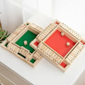 Miniatyrbillede 1 af 6: Shut The Box Terningbræt Spil til 4 Spillere - Perfekt til Familiemøder og Fester