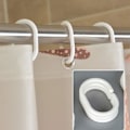 Miniatyrbillede 3 af 5: Moderne badeværelse bruseforhæng vandtæt PEVA plast havskaller bruseforhæng med kroge bruseforhæng 71 x 71 tommer 13 kroge sæt