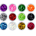 Miniatyrbilde 1 av 5: Kroppsglitter, Ansiktsglitter, Festivalglitter, Hårglitter, Neglelakkglitter, Neglekunstsett, Kosmetisk glitter 12 stk