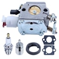 Miniatyrbillede 4 af 4: Karburator Kit Kompatibel med Husqvarna 340 345 350 353 Motorsav Kompatibel med Jonsered CS2141 CS2145 CS2147 CS2150 CS2152 Zama C3-EL18