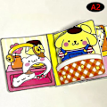 Pikkukuva 1 / 5: Hiljainen kirja Sanrio Doudou -kirja Opettavainen Itsetehty Kuromi -kirja Melody Hiljainen kirja Monivärinen_xx Multi-color A2