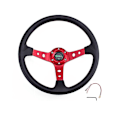 Miniatyrbild 1 av 5: Bilmodifieringstillbehör Ratt Pu Racing Ratt Racing Game Deep Disk 14 Tums Ratt - Svart Aespa