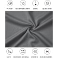 Miniatyrbillede 5 af 5: Hættetrøjer til mænd UV-beskyttelse Langærmede T-shirts Letvægts Rash Guard med Tommelfingerhuller Mørkegrå Dark Grey L