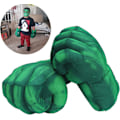Miniatyrbild 4 av 5: Superhjältehandskar för barn Superhjälte Leksak Superhjälte Händer Barn Mjuk Plysch Superhjälte Nävar Cosplay för Pojke Jul Halloween Födelsedagspresent (grön) Green