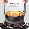Miniatyrbillede 5 af 7: Trykkomsætnings-slynge, Silikon Bageform Slynge til 6 Qt Instant Pot, Multifunktionel Kogekar Anti-skoldning Bageform Løfter Dampgitter