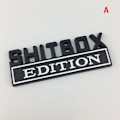 Pikkukuva 1 / 5: 1X 3D ABS-merkki SHITBOX EDITION -merkki auton takaluukun sivutarra A