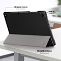 Pikkukuva 6 / 10: Samsung Galaxy Tab A9 Plus -kotelo, kolminkertainen, musta
