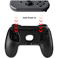 Pikkukuva 5 / 5: fasient1 N-Switch -kahvat, ergonomiset kulumiskestävät kahvapakkaukset peliohjaimen suojakotelo N-Switch JoyConille (musta)