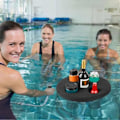 Miniatyrbild 5 av 5: Flytande Poolmuggshållare Pool Dryckesflotte med 5 Hål Flytande Bricka för Poolpartyn Strand Spa Bubbelpool Flytande Verktyg