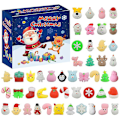 Miniatyrbillede 1 af 2: 2022 Julekalender 48 stk Mochi Squishy Legetøj til Børn 24 Dages Julegave til Børn Søde Dyr Stressaflastende Legetøj til Piger Drenge_m