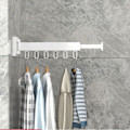 Miniatyrbillede 10 af 10: Foldbar tøjbøjle Foldbart tøjstativ SORT 3 STÆNGER Sort_xx Black 3 Rod
