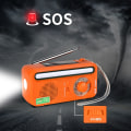 Miniatyrbillede 7 af 8: Nød Håndsving Radio Bærbar Solradio, AM/FM 2000mAh Genopladelig Dynamo Radio