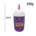 Miniatyrbillede 2 af 5: 1-2 stk. Grimace fødselsdag Grimace plyslegetøj Grimace Shake plysfarvet dukke spil udstoppet dyr blødt legetøj maskot flaske gave dreng barn J J About 20cm