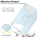 Miniatyrbild 5 av 5: Transparent Smartfodral med tangentbord för Samsung Galaxy Tab A9+ 360 graders rotation Sky Blue
