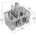 Miniatyrbilde 2 av 5: Bestikkskuff for oppvaskmaskin (avtakbart håndtak)