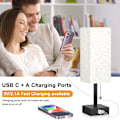 Miniatyrbilde 2 av 4: Nattbordlampe med 3 fargetemperaturer - 3000/4000/5000K  USB C+A-porter, nattlampe med 3 fargemodus, soveromslampe for lesing, arbeid