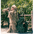 Miniatyrbillede 4 af 5: Børne Ghillie Dragter Sniper Halloween Hær Dragt Grøn green 130