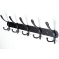 Miniatyrbillede 2 af 5: Knage til jakker, vægmonteret knagerække, knage, knager i rustfrit stål, sort, knagerække, knagerække, knager, kroge (sort, 2 stk.)