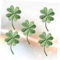 Miniatyrbillede 3 af 4: 5 stk. plantelabels Fashion Jacket Sequin Jackets Cartoon Fabric Stickers Irske broderede patch strygejern på reparation grøn broderi badge