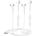 2-pack - Hörlurar med Lightning-kontakt iPhone-hörlurar (inbyggd mikrofon och volymkontroll)