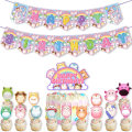 Miniatyrbild 4 av 5: Squishmallows tema födelsedagsfest set