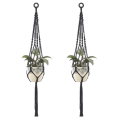 Miniatyrbilde 1 av 5: Makrame hengeplanter, 2 stk Makrame plantehenger for blomst