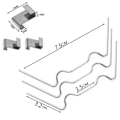 Miniatyrbild 7 av 8: 25/50 st W Typ/Z Typ Växthusklämmor Hållbara Glaspanelsfästen Clips Växthus Glasverktyg Z Z 25pcs