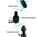 Miniatyrbillede 3 af 4: 3,5 mm kablet gaming-headset med mikrofon til Xbox-one Ps4