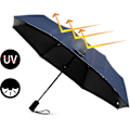 Miniatyrbillede 5 af 5: Foldbar paraply stormresistent op til 140 km/t, vindafvisende stormfoldbar paraply, automatisk åben