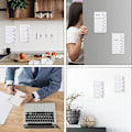 Miniatyrbillede 5 af 6: 3 stk. Blank Tjekliste Tavle Blankt Udskiftningspapir To Do Liste