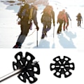 Miniatyrbilde 4 av 4: 6 stk Trekkingstav Snøkurver Trekkingstav Utbyttbare Spisser Tilbehør for Snø Mud Sand