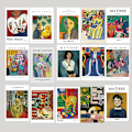 Miniatyrbillede 4 af 5: 75 stk. dekorative kort i nordisk stil Van Gogh kunstpostkort -