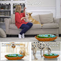Miniatyrbild 4 av 7: Snuffelmatta för hundar mat sniffning matningsmatta, hund snusmatta valp långsam matning träningsmatta uppmuntrar naturliga födosökningsfärdigheter,