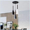 Miniatyrbilde 5 av 5: Moderne Nordisk Taklampe i Aluminium Nordisk Tre Pendellampe Kjøkken Stue Belysning (3 i 1)