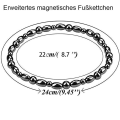 Miniatyrbillede 2 af 5: 2 stk. magnetiske ankelkæder til kvinder, lindrer ledsmerter