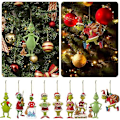 Miniatyrbild 2 av 3: God Jul Grinch Ornament Julgran Hängande Dekoration Figur Hänge -sz.11977 Style 3