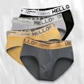 Miniatyrbild 4 av 5: Herrbyxor Herrkalsonger Sexiga Shorts Herrkalsonger Andningsbara Elastiska Kalsonger för Män Calzoncillos Para Hombres Storlek 4 stC 4pcsC XXL 55-65KG