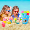 Miniatyrbild 3 av 4: Högkvalitativa strandleksaker för män - hopfällbar hink 38-delad uppsättning - strandset med hopfällbar hink och spade barnverktyg Men's-foldable bucket 38 pieces set
