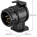 Miniatyrbillede 2 af 4: 13-polet til 7-polet anhængeradapter - til campingvogn, lastbil, trailer - Vandtæt, 12 V
