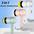 Miniatyrbillede 2 af 5: 3-i-1 Elektrisk Rengøringsbørste Multifunktionel Hjemme USB White