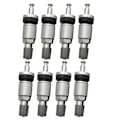 Miniatyrbilde 2 av 10: 8 stk TPMS Dekkventiler Aluminiumslegering Slangefri Ventiler Dekktrykkovervåkingssystem Sensor Ventilstamme Reparasjonssett - Perfekt