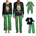 Miniatyrbild 1 av 2: Julpyjamas för Familjen Grinch - PJs för Vuxna och Barn - Julparty Nattunderkläder - Pyjamas Set Baby-6-12M